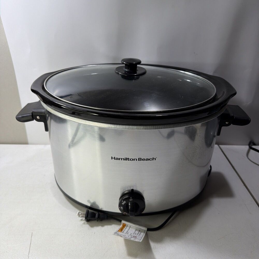 Hamilton Beach Slow Cooker 10 Quart Large Crock Pot Stoneware Kitchen Appliance
